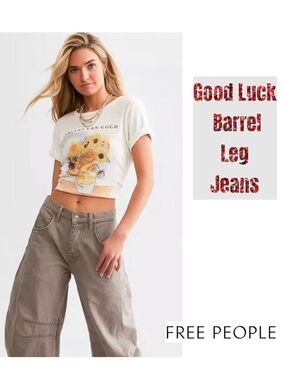 Free People, Good Luck Jeans, Dark Grey, Top Rated Style! NEW WITH TAGS!